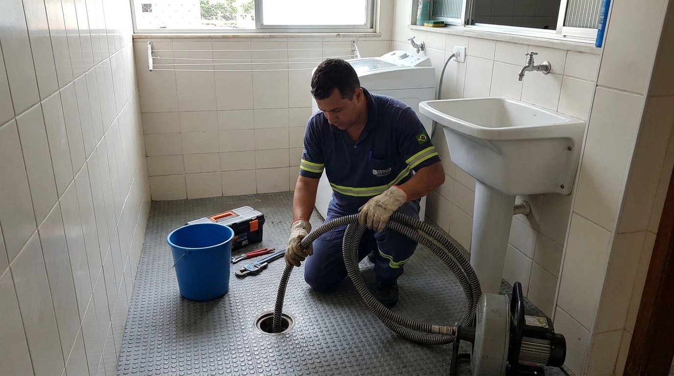 Desobstrução na Cozinha em Chapecó‑SC